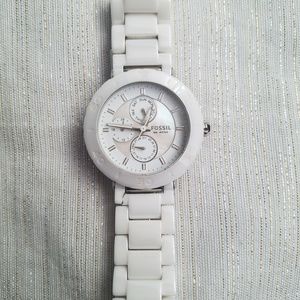 Fossil White Ceramic Watch CE1000